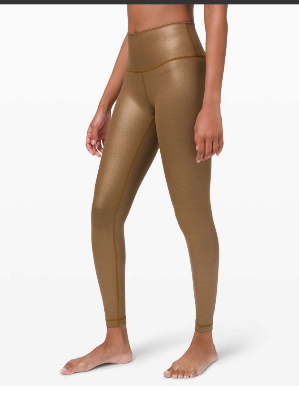 Lululemon Wunder Under High-Rise Tight 28" - Matte Copper Foil - SZ 8